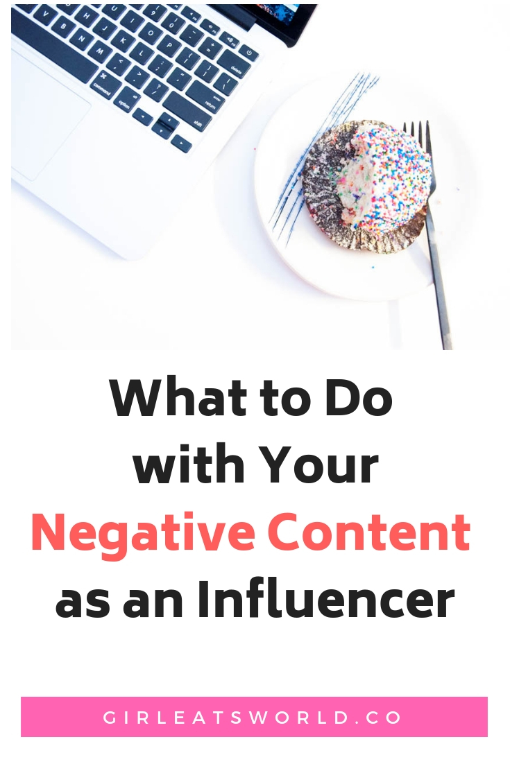 What to do with Negative Content as an Influencer
