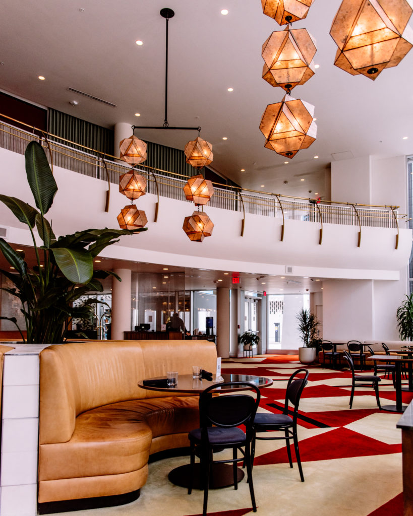 The Durham Hotel restaurant lobby, The Restaurant, photo taken by @lindaeatsworld